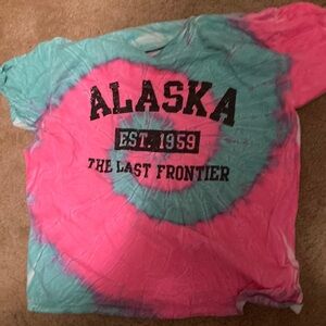 Tie-Dye Kids Shirt - Pink and Blue
